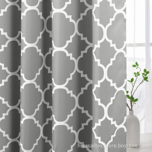 Geometric Moroccan Printed Blackout Curtains